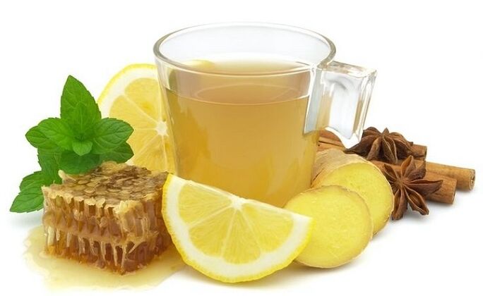 zázvorový nápoj s citronem pro omlazení pokožky